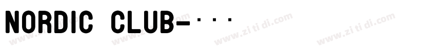 Nordic Club字体转换